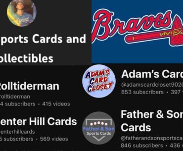 🔥Zach's Sports Cards is Live🔥Atlanta Braves Brothers Cardmunity Night