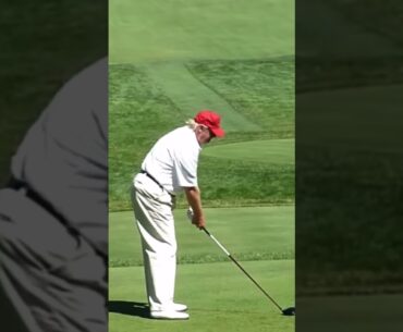 Donald Trump hits power draw of 1st Tee! #donaldtrump #golf #tomgillisgolf