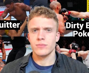 Vicente Luque Flat Out QUIT Against Buckley & Weidman Wins By Eye Poke UFC Fight Night Recap