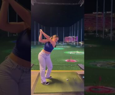 Golf girls unite at topgolf #golfdrills #golfbabe