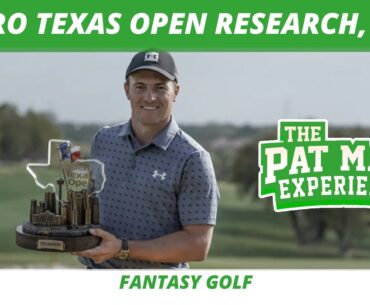 2024 Valero Texas Open Picks, Research, Guess The Odds | Golf TV Camera Angles | Fantasy Golf Picks