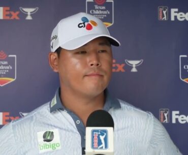 Si Woo Kim Sunday Flash Interview 2024 Texas Children's Houston Open © PGA Tour