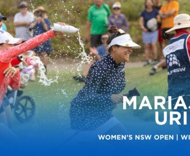 Mariajo Uribe wins the Women’s NSW Open