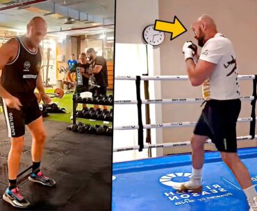 Tyson Fury training for Oleksandr Usyk. TRAINING CAMP PART 1 | HIGHLIGHTS HD BOXING (2024)