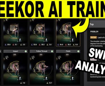 UNEEKOR AI TRAINER Golf Swing Analyzer & Swing Optix Cameras [FREE TRIAL]