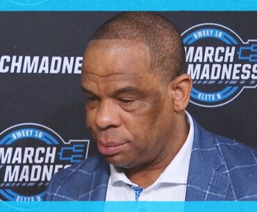 North Carolina HC Hubert Davis Emotional After Sweet Sixteen Loss to Alabama | 2024 March Madness