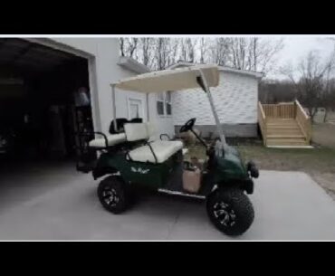 Trail Rider 570  Final walk around of my Yamaha G16 golfcart before it is sold .