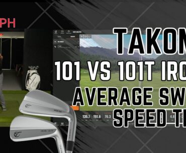 Takomo 101 vs 101T - 75 MPH Swing Comparison (Trackman Numbers)
