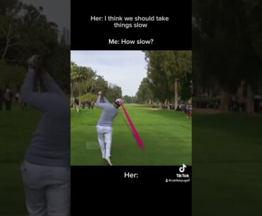 Please not that slow #golf #golfshorts #golfswing #golfmemes