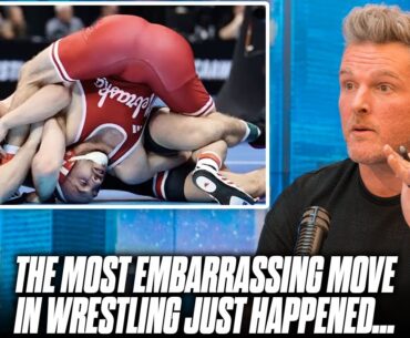 The Most Embarrassing Move In Wrestling Happened In The NCAA Championship... | Pat McAfee Reacts