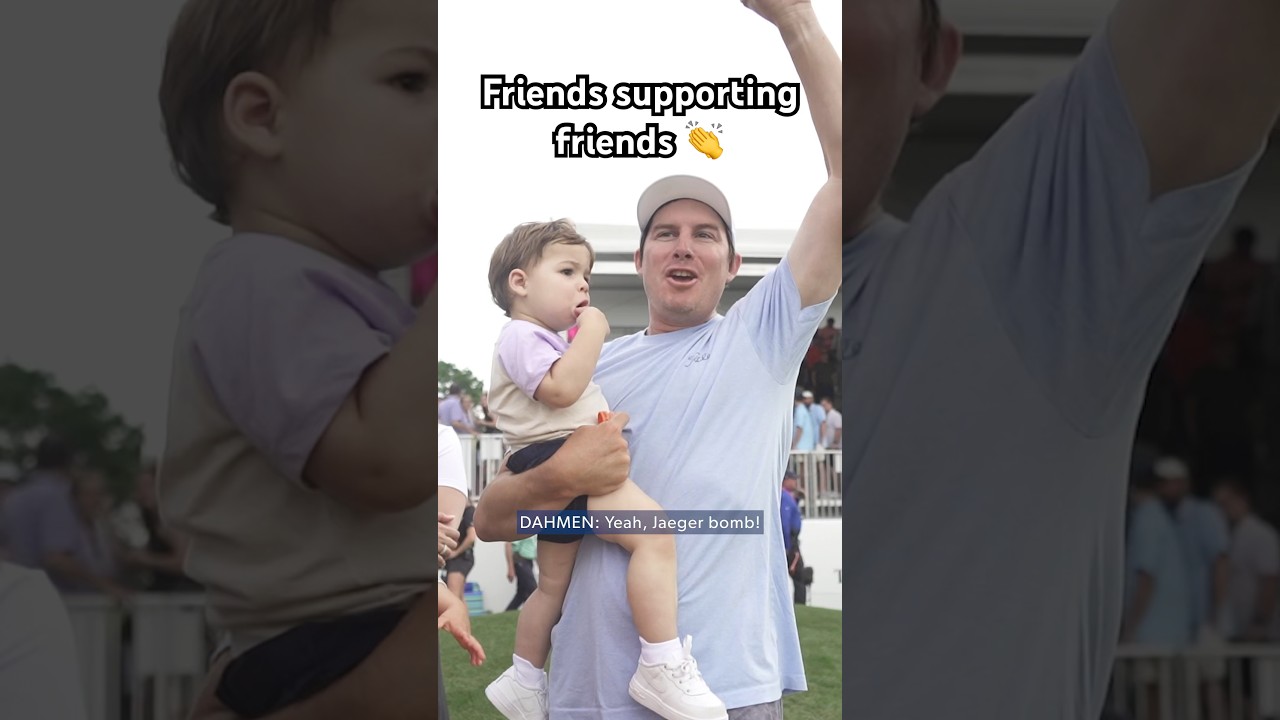 Joel Dahmen was HYPED for Stephan Jaeger’s win 🗣️ Joel Dahmen was HYPED for Stephan Jaeger’s win 🗣️