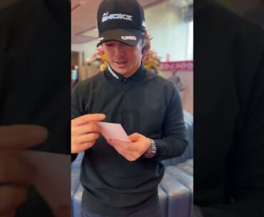 【石川遼プロ】引いたカードの内容は？【“TRAVISMATHEW” Campaign 】