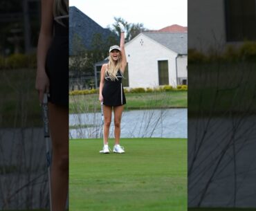 can you believe she made this crazy putt