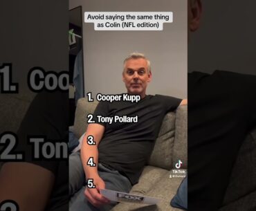 Can you avoid saying the same thing as Colin (NFL edition)? 👀 #colincowherd #theherdonfs1 #NFL