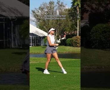 Jennah is definitely the best dressed on the course 🤭 #golfgirls #girlswhogolf #athleisurestyle