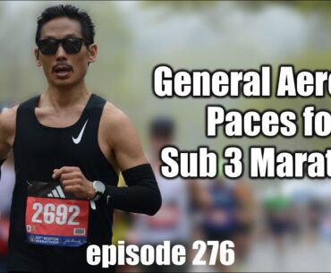 GENERAL AEROBIC PACES FOR 3HR #MARATHON #marathontraining