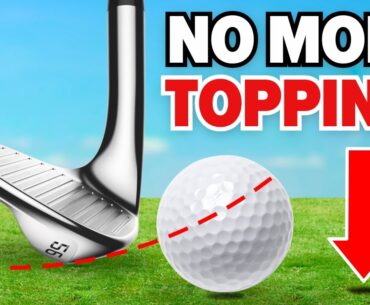 If you are Topping the Golf Ball use this drill!