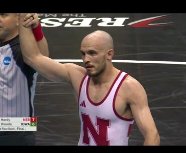 141lbs Brock Hardy (Nebraska) vs Real Woods (Iowa)