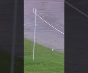When a golf ball meets a cart path 👀
