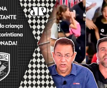 "ISSO É SURREAL! É COVARDIA! IMBECILIDADE!" Menina torcedora do Corinthians CHORA em CENA REVOLTANTE