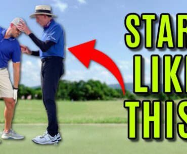 Legendary Coach David Leadbetter Shows Me How To Start The Golf Swing Correctly