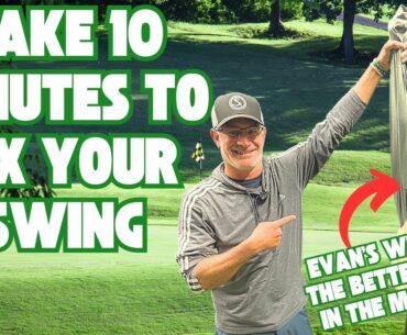 Stop Going Across the Line at the Top of Your Golf Swing | My Wife's Swing is Prettier Than Mine