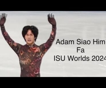 Adam Siao Him Fa ISU Worlds 2024 #worldfigure #adamsiaohimfa #figureskating  #worldsmtl24
