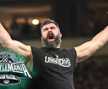 Jason Kelce and Lane Johnson help Rey Mysterio and Andrade: WrestleMania XL Saturday highlights
