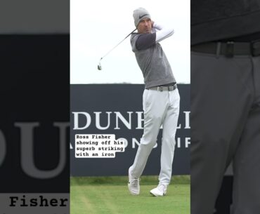 Ross Fisher showing off his superb ball striking with an iron #dunhilllinks