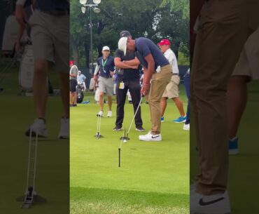 Tony Finau Elevated Putting String Drill
