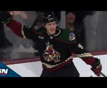 Josh Doan Scores In His NHL Debut To Get Dad Shane Pumped