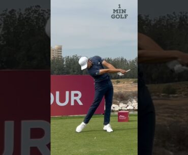 How to hit a Driver⛳️ - Rasmus Højgaard @ Ras Al Khaimah Championship #golf #golfswing