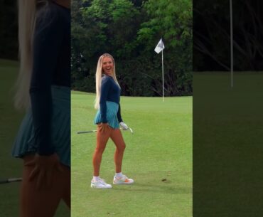 Amazing Golf Swing you need to see | Golf Girl awesome swing | Golf shorts | Clare Hogle