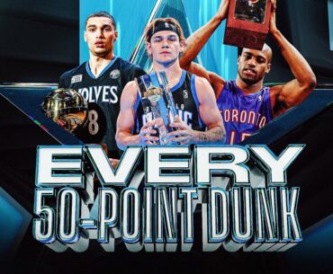 Every 50-Point Dunk In NBA Slam Dunk Contest History (1984-2024)!