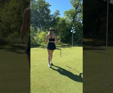 golf girl shoots course record