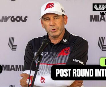 POST-ROUND INTERVIEW: Sergio Goes Back To Putter From '99 | LIV Golf Miami