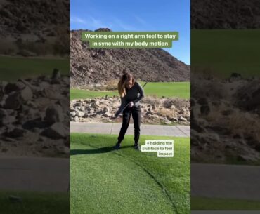 Working On A Right Arm Feel To Stay In Sync With My Body Motion