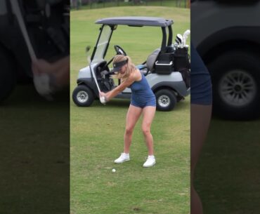 Slow mo golf shot
