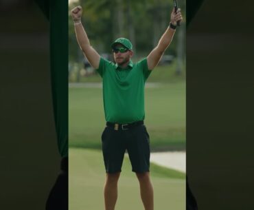 What a win for Dean Burmester 😤The South African lifts the trophy for the first time 🏆#LIVGolf