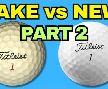 WEIGHING LAKE BALL vs NEW GOLF BALL? (Part 2)