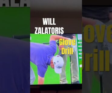 WILLL ZALATORIS GLOVE DRILL MASTERS 2024 #golf #drills #golftips #golfswing #shorts #diy #golfer #1m