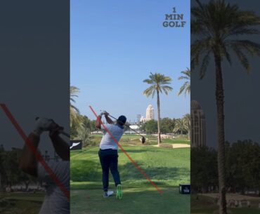 How to Hit a Power Cut Shot🏌️ - Romain Langasque | Dubai Desert Classsic #golf #golfswing