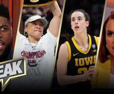 How impressive is Dawn Staley's undefeated title run, is Caitlin Clark the GOAT? | WBB | SPEAK