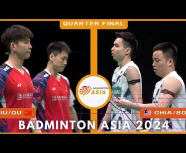 QF MD : LIU Yu Chen/OU Xuan Yi [CHN] vs Aaron CHIA/SOH Wooi Yik [MAS] Badminton Asia 2024