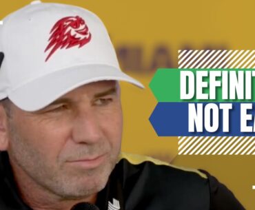 Sergio Garcia TALKS about being club house LEADER after Round 2 of LIV Golf Miami