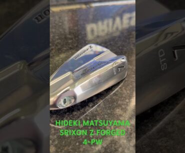 Hideki Matsuyama looking for a second green jacket at the #Masters with his Srixon Z Forged irons!