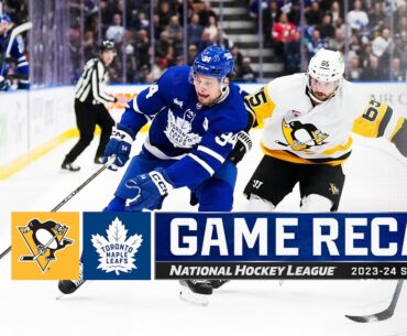 Penguins @ Maple Leafs 4/8 | NHL Highlights 2024