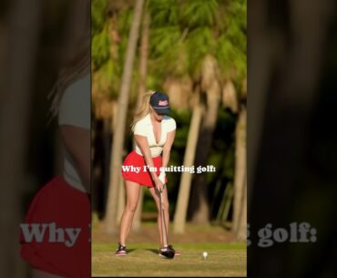 Finally agreeing w/ the cyber bullies & quitting #golf 🤭⛳️ #aprilfools #golfaddict #golfbabe