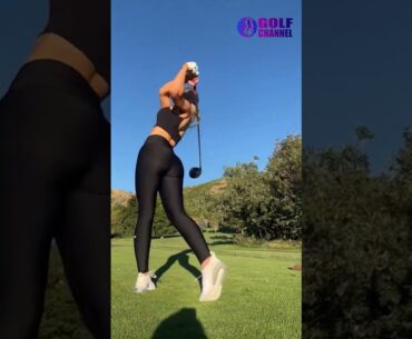 Amazing Golf Swing you need to see | Golf Girl awesome swing | Golf shorts | Vanna Elnerson