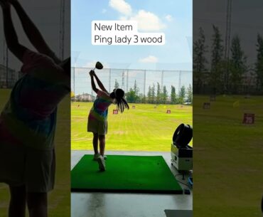 New Item Ping Lady 3 Wood #ping #juniorgolfer #golfswing  #3wood